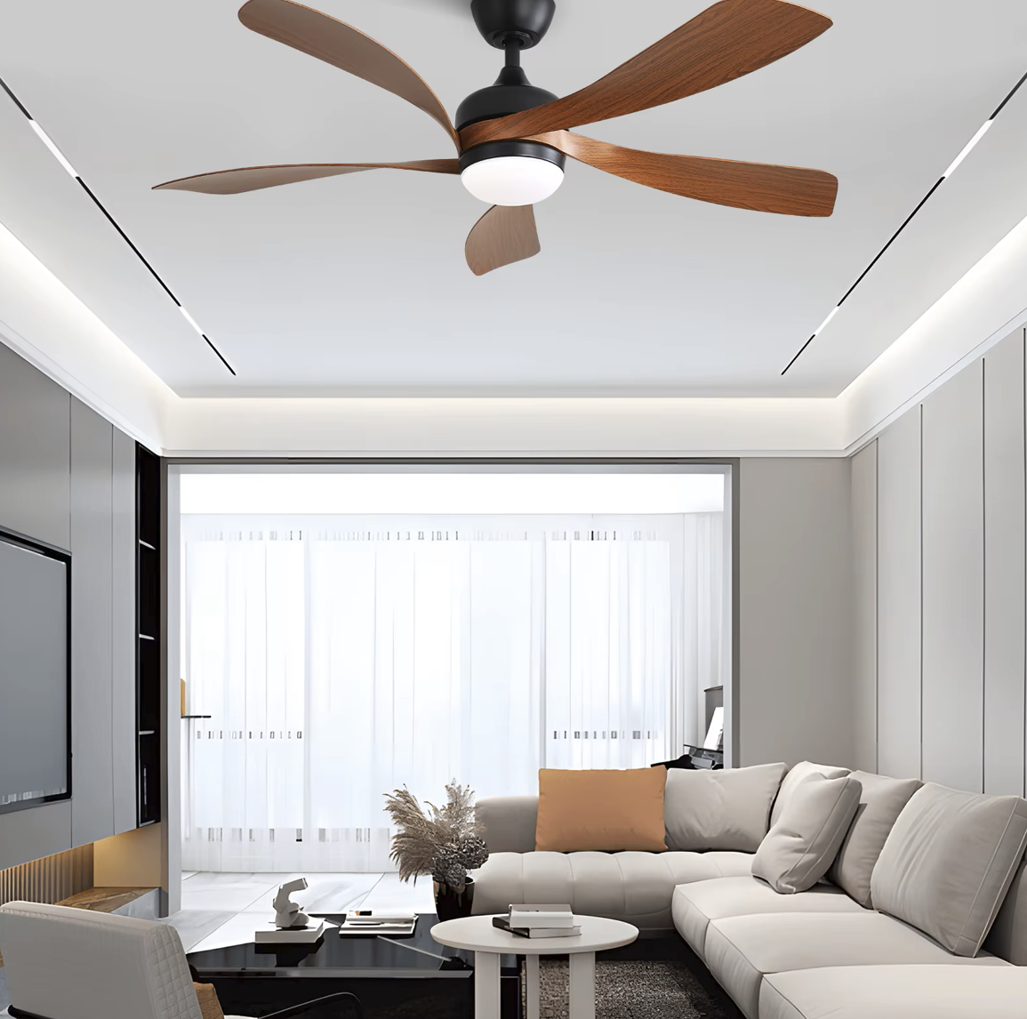 Obsidian Woodland Ceiling Fan