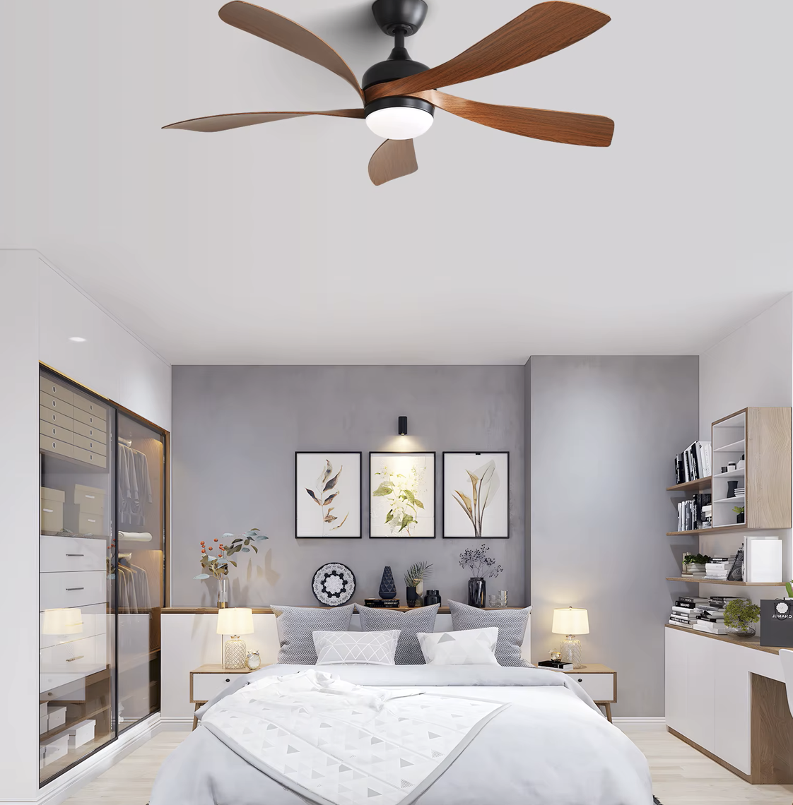 Obsidian Woodland Ceiling Fan