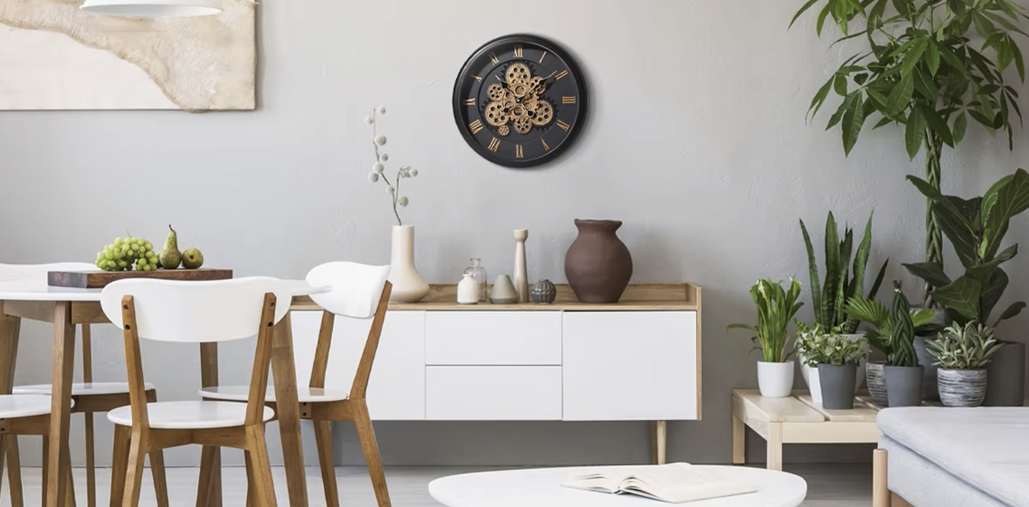 Obsidian Mechanical Clock