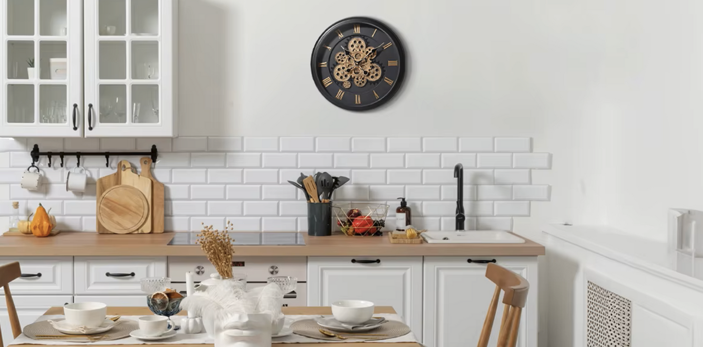 Obsidian Mechanical Clock