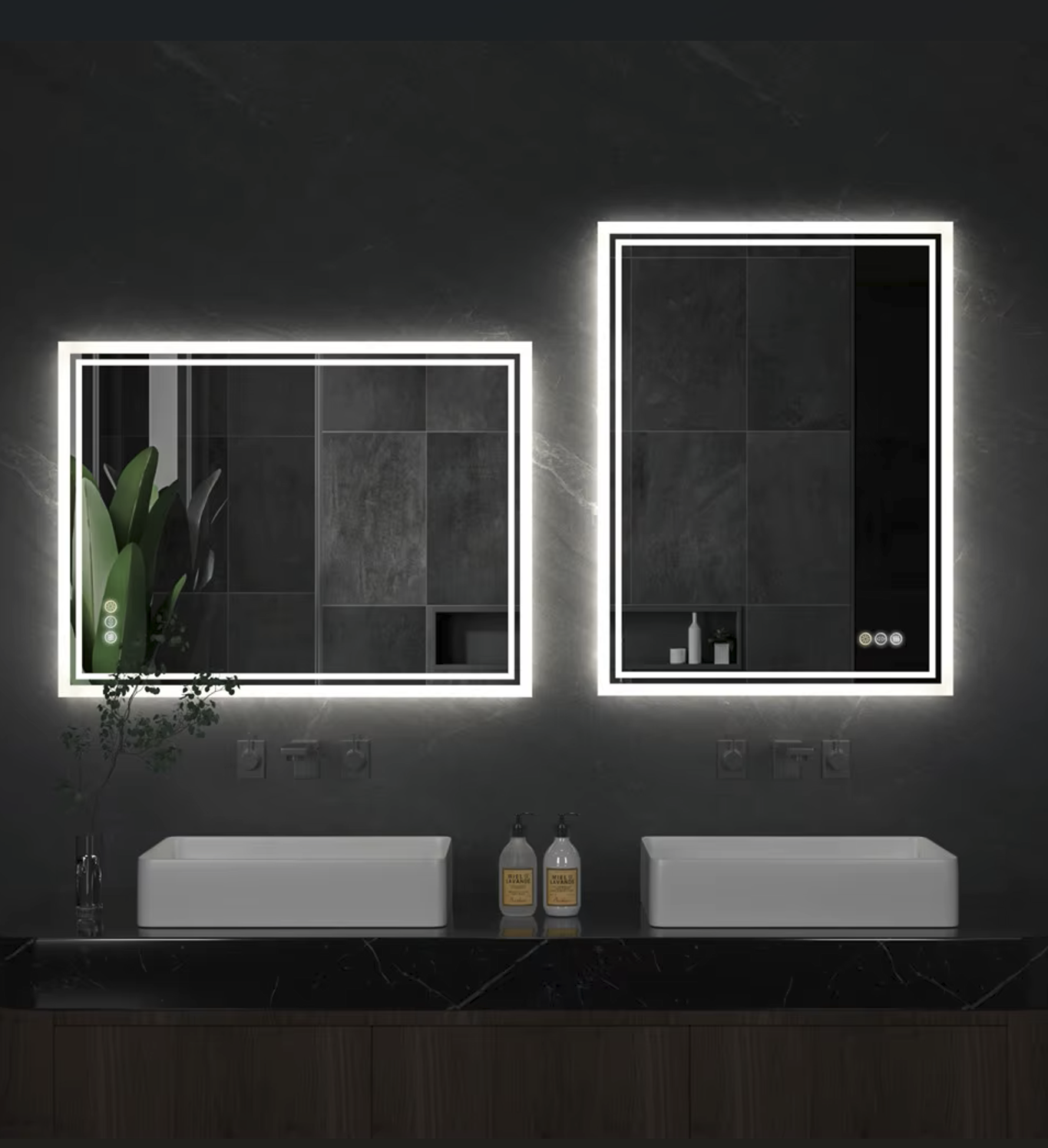Obsidian LED Mirror